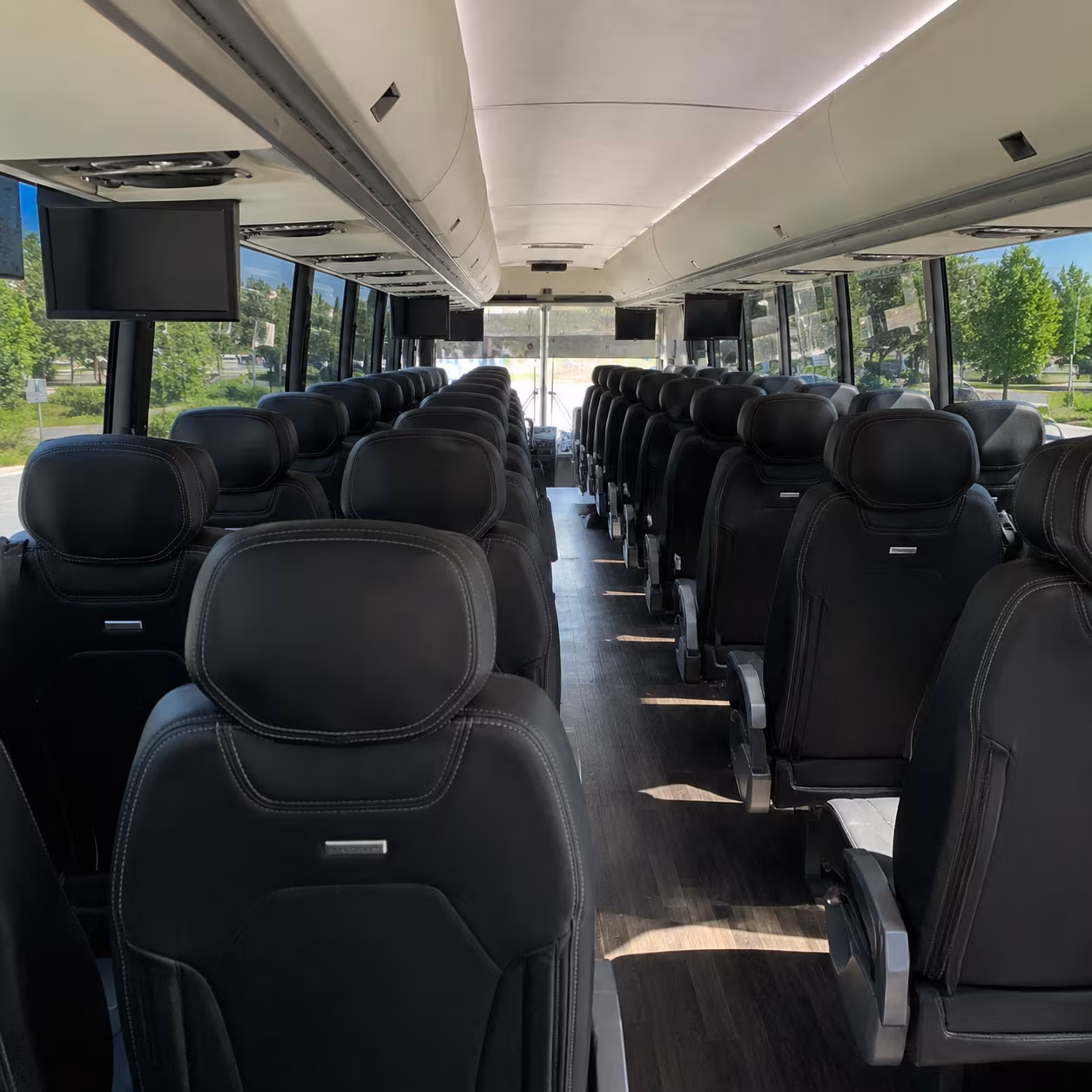 40-56 Passenger Charter Bus Inside
