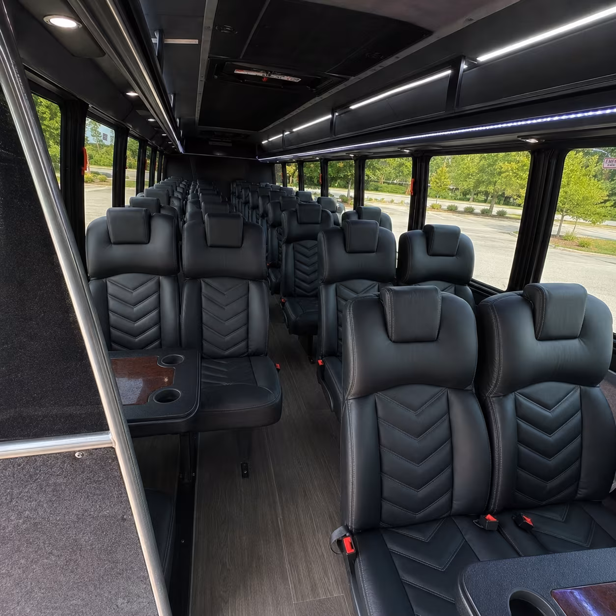 Lubbock Airport Shuttle & Transportation party bus exterior
