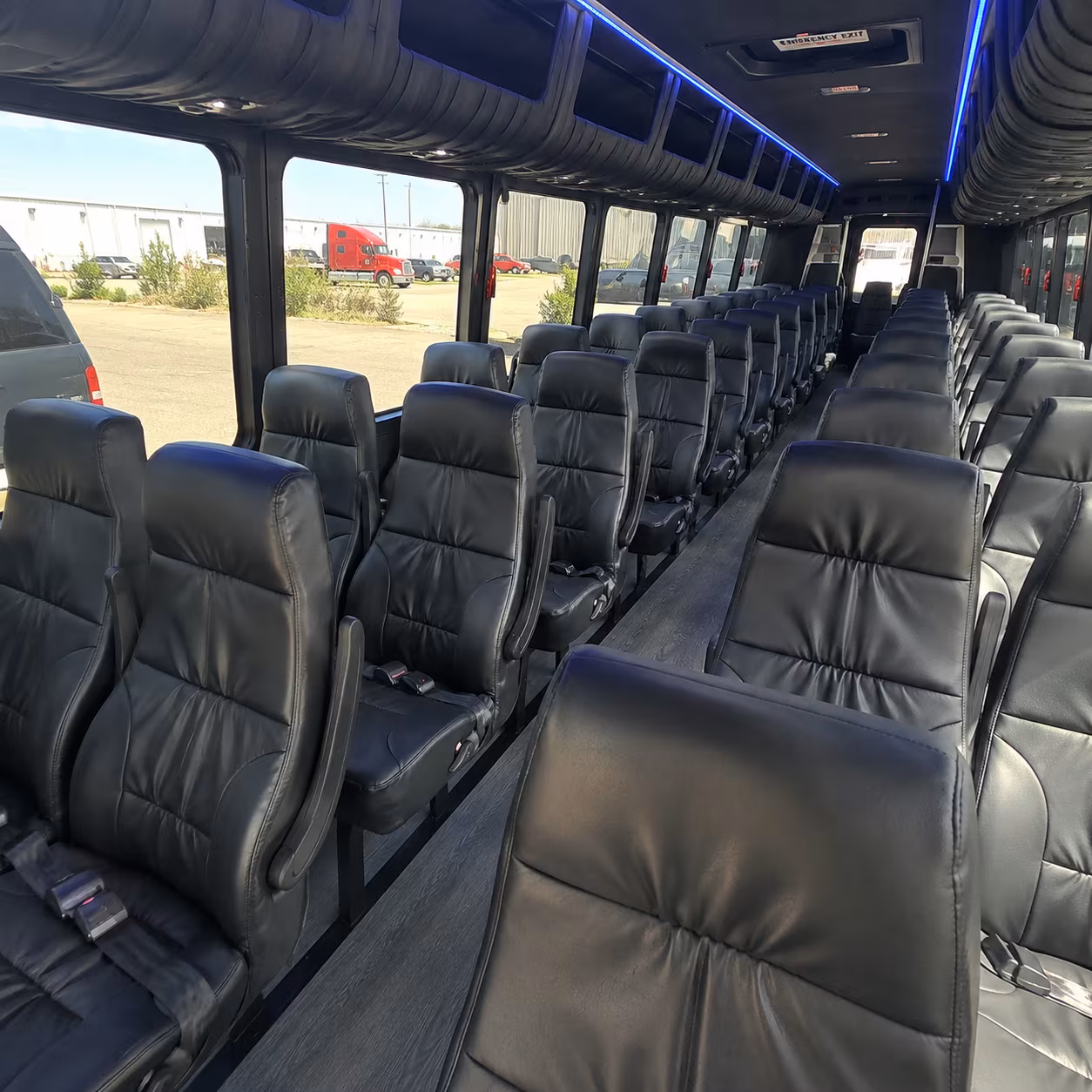 Lubbock Airport Shuttle & Transportation party bus exterior