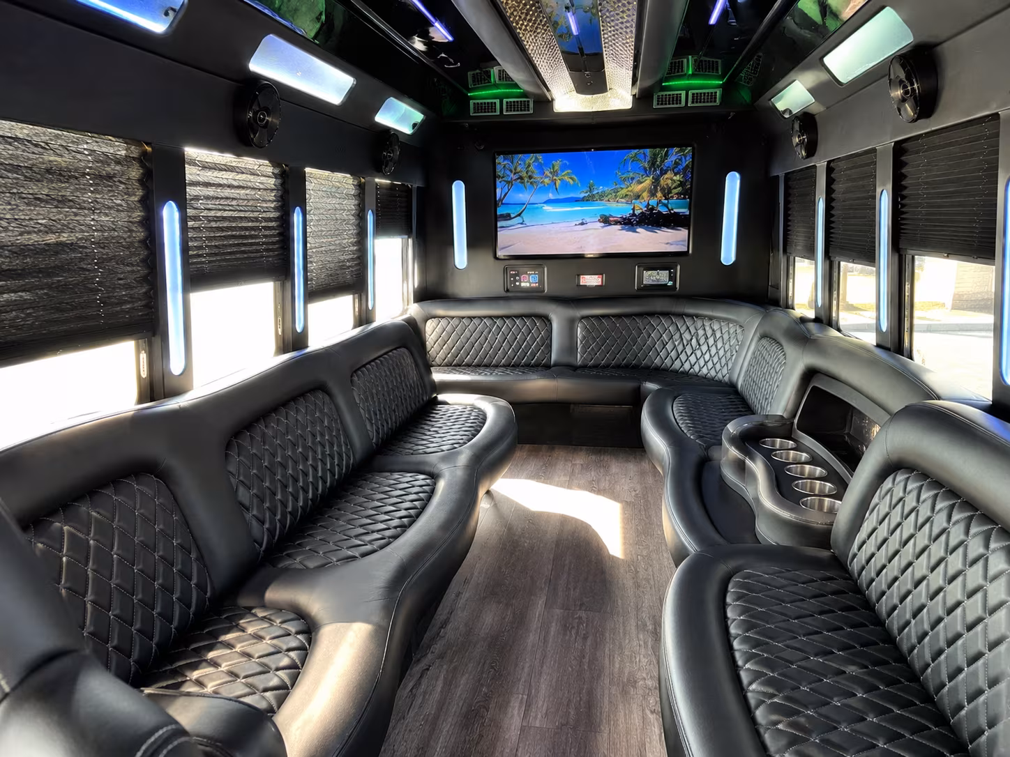 Lubbock Bachelor & Bachelorette Transportation party bus exterior
