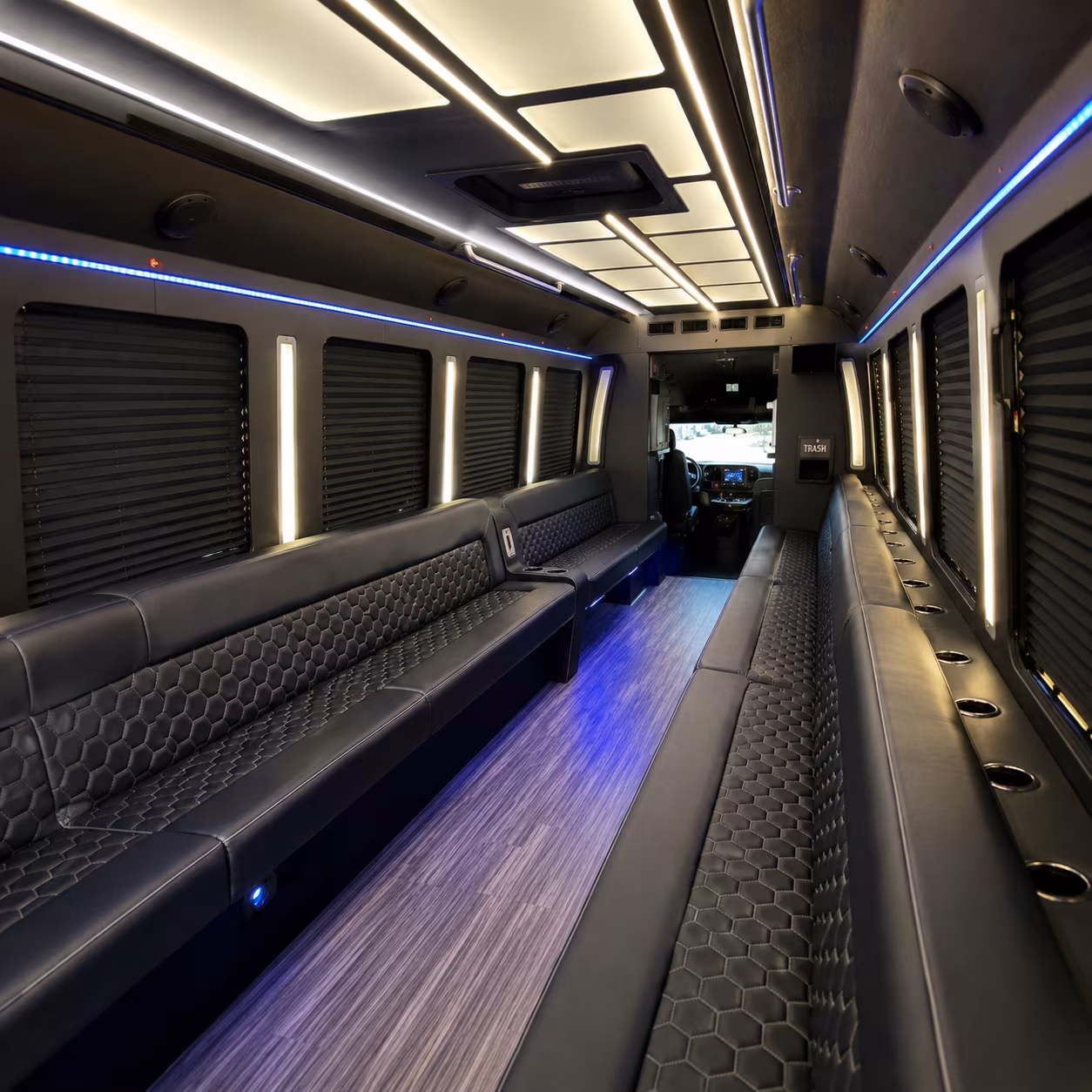 Lubbock Birthday, Sweet 16, & Quinceañera Transportation party bus exterior