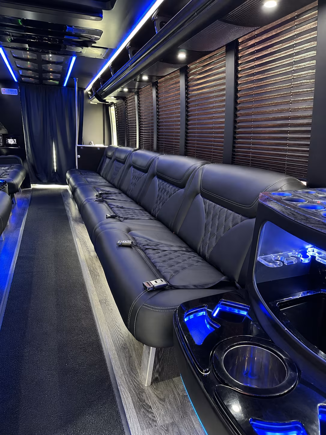 Lubbock Private Event Transportation party bus exterior