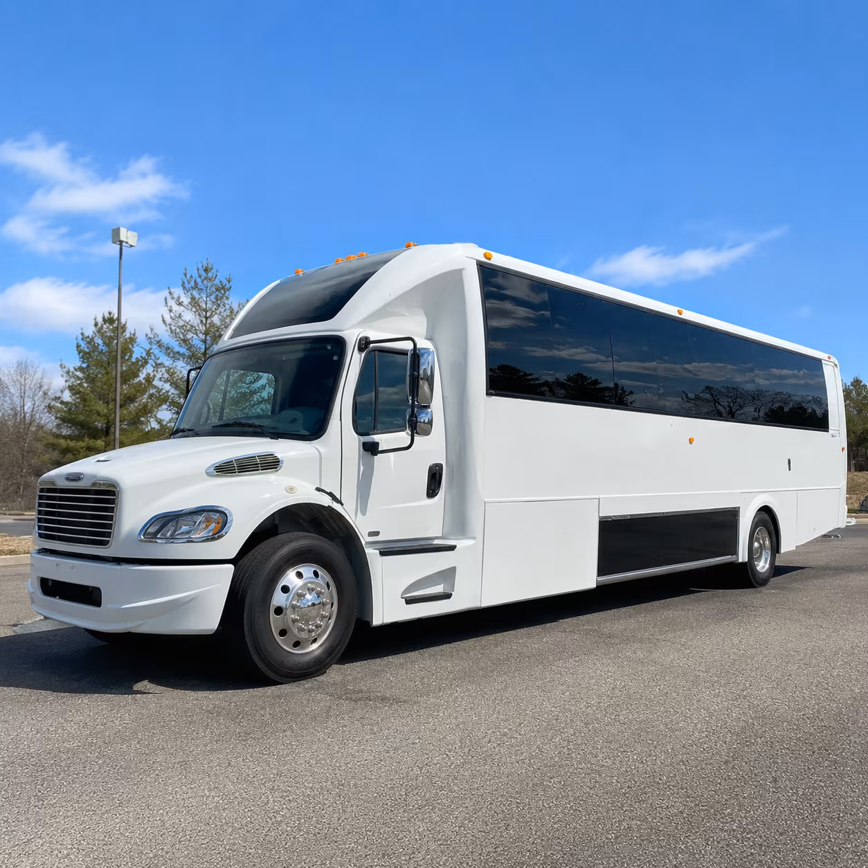 Lubbock Private Event Transportation party bus exterior