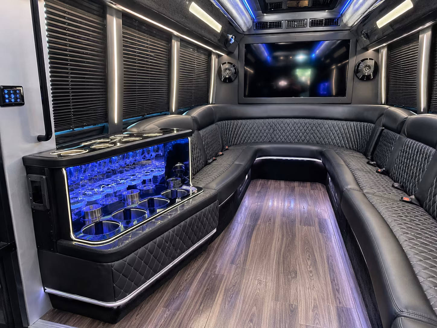 Lubbock Private Event Transportation party bus exterior