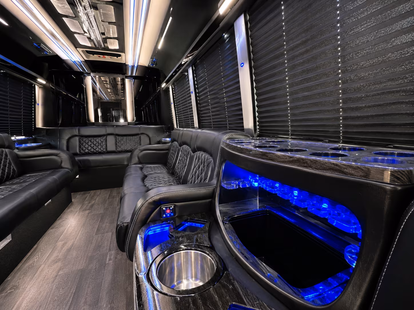 Lubbock Prom & Homecoming Transportation party bus exterior