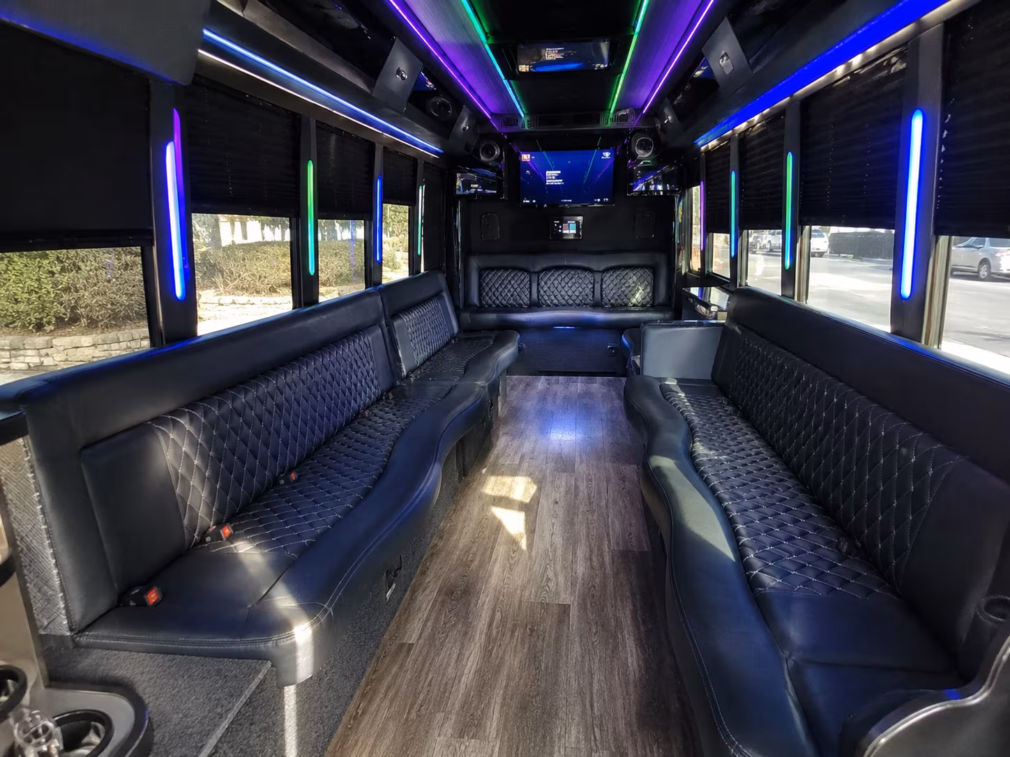 Lubbock Prom & Homecoming Transportation party bus exterior