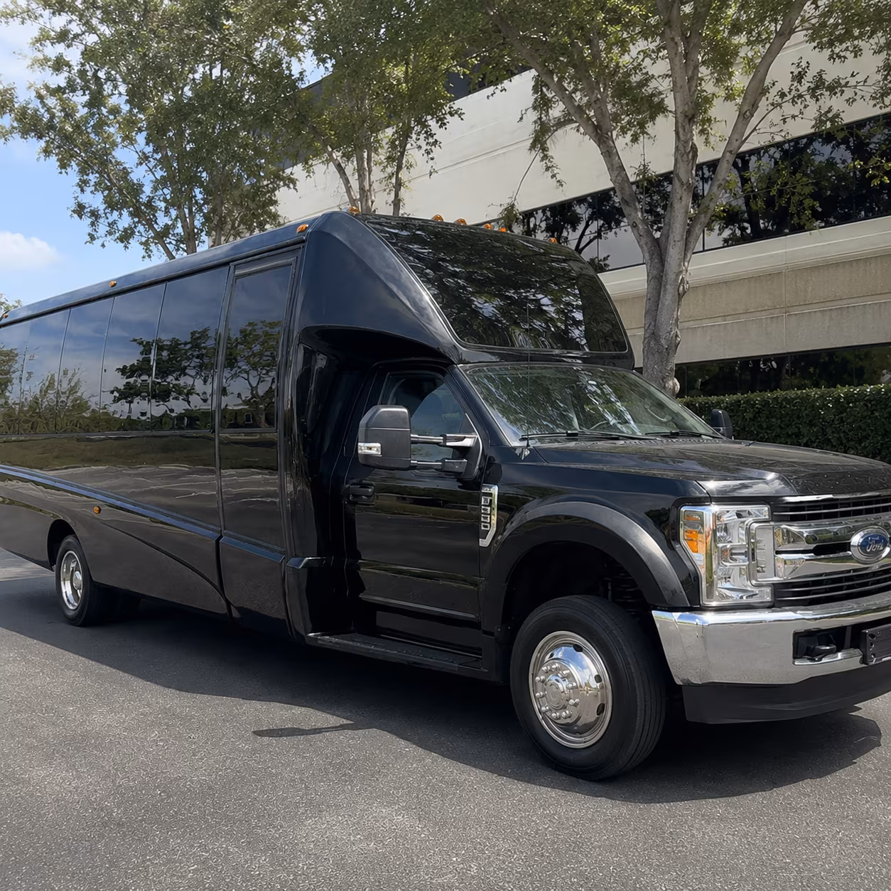 Lubbock Sporting Event Transportation party bus exterior