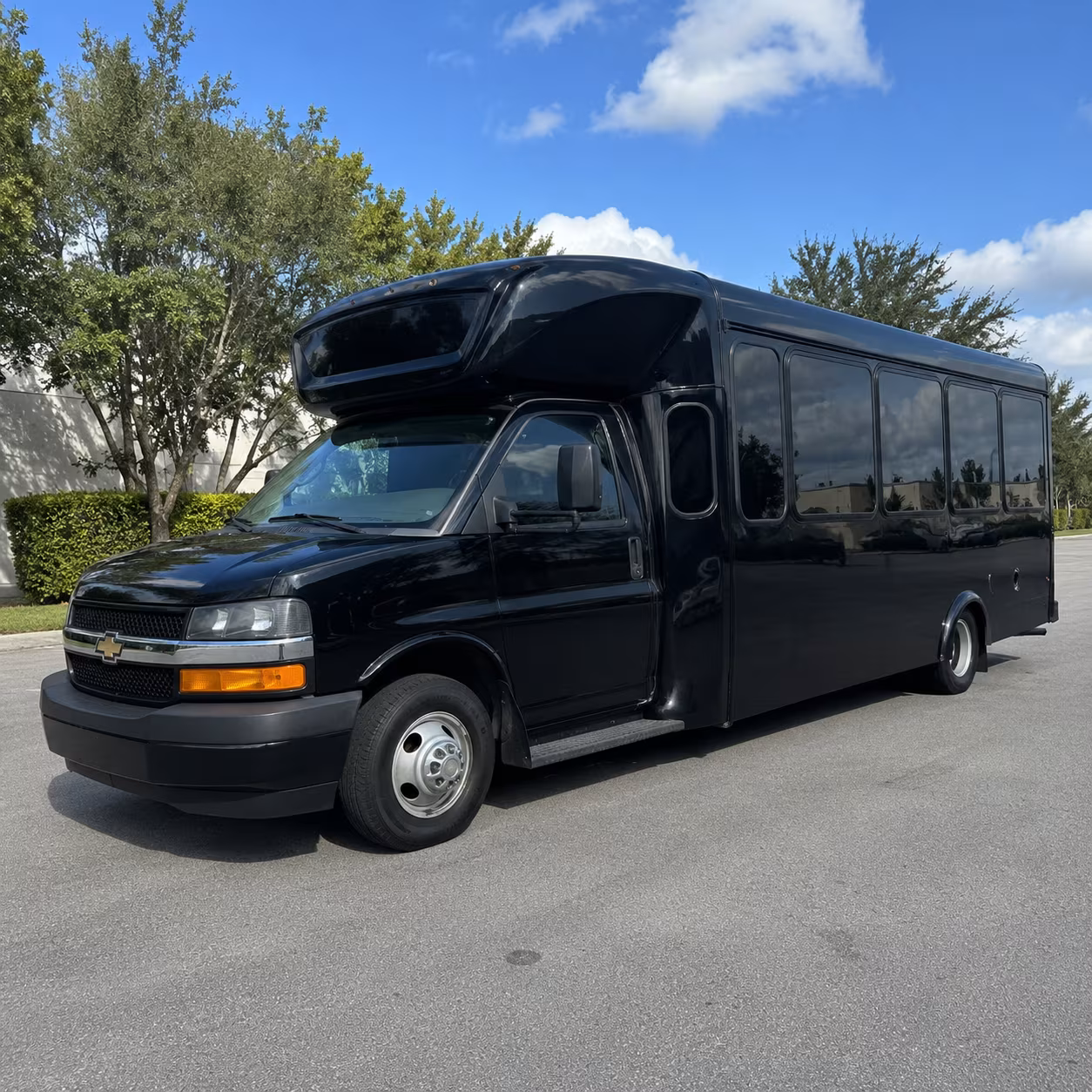 Lubbock Wedding Transportation party bus exterior