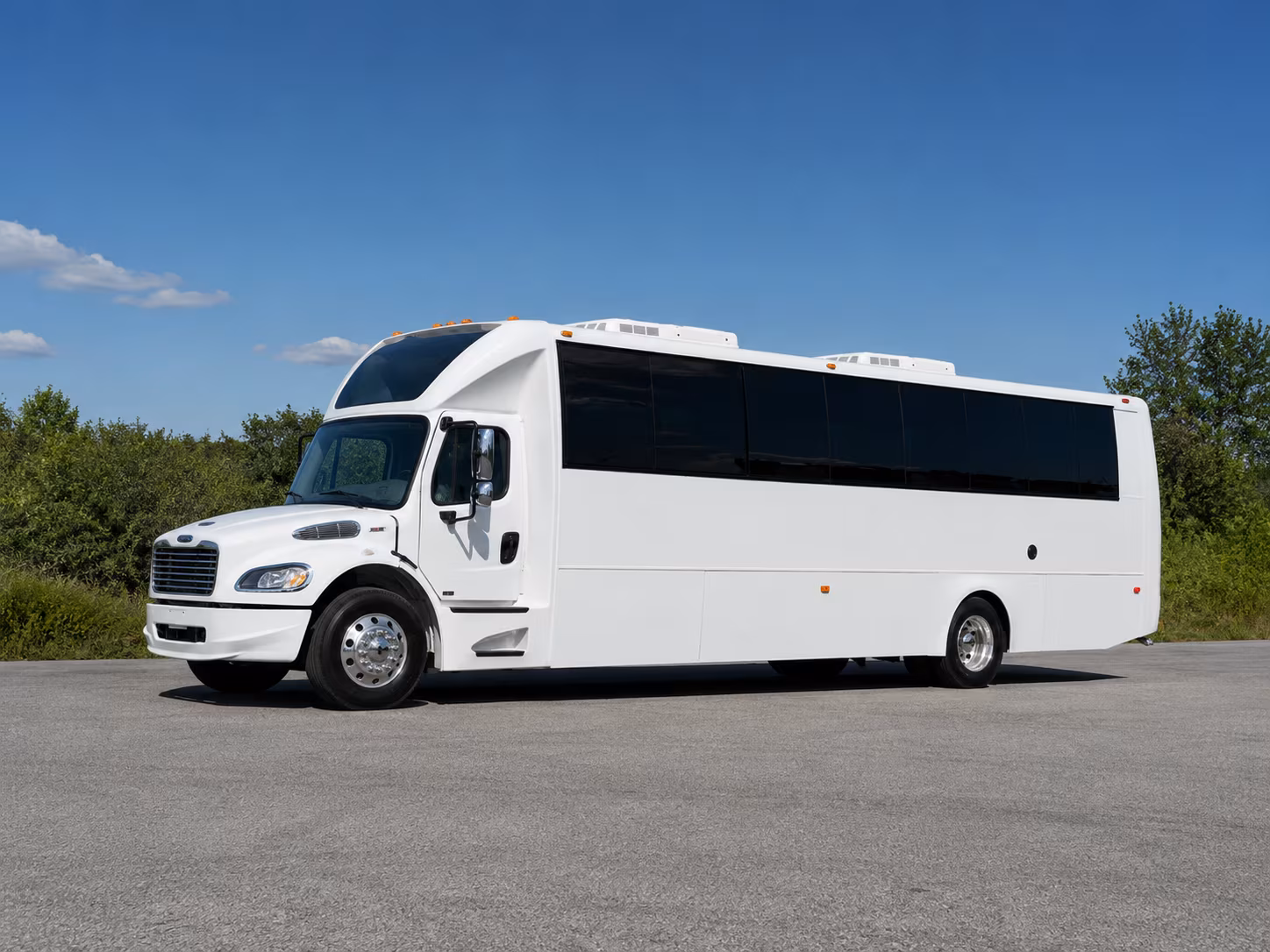 Lubbock Wedding Transportation party bus exterior