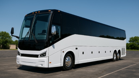 Exterior of Charter Bus Company Lubbock's 40 Passenger Charter Bus in Lubbock