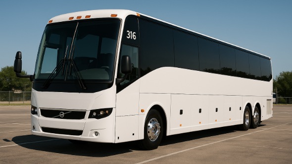 Exterior of Charter Bus Company Amarillo's 40 Passenger Party Bus in Amarillo