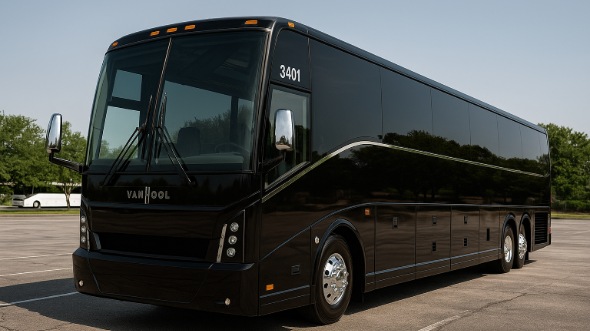 Exterior of Charter Bus Company Midland's 40 Passenger Party Bus in Midland