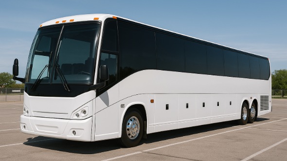 Exterior of Charter Bus Company Lubbock's 44 Passenger Charter Bus in Lubbock