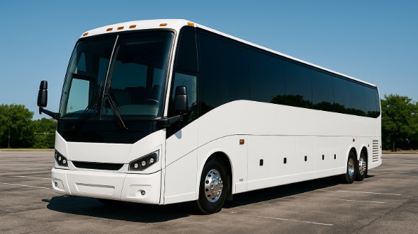 Exterior of Charter Bus Company Lubbock's 48 Passenger Charter Bus in Lubbock