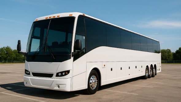 Exterior of Charter Bus Company Grand Prairie's 50 Passenger Party Bus in Grand Prairie