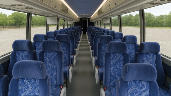 Interior of Charter Bus Company Lubbock's ADA Charter Bus in Lubbock